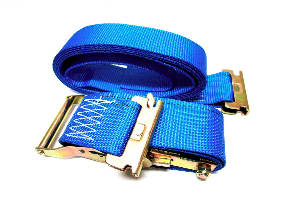 10 Pack 2" E Track Ratchet Tie Down Straps | Heavy Duty Logistic Cargo Secure