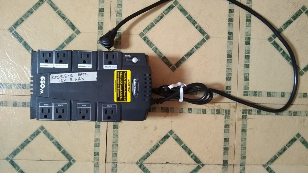 Cyber Power UPS Uninterruptable Power Supply 650 Watt