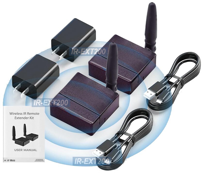 Wireless IR Remote Transmitter For Long Range Control Hi-Fi Cable TV Satellite