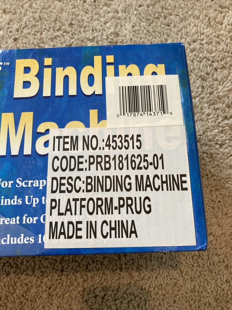 Platform-Plus 100 Sheets Page Binding Machine plus 10 Blinding Spines