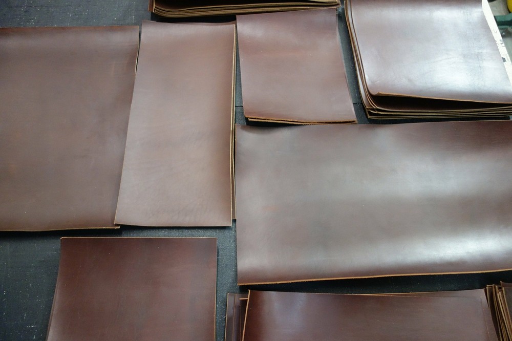 Authentic Horween Chromexcel Brown Leather Piece, 5.5 ounces thick. Select Size