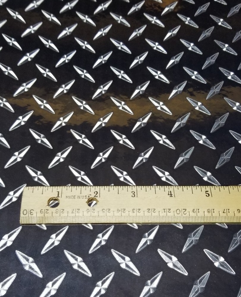 Silver Diamond Plate Sign Vinyl Plotter 24"x 10 ft Longlife
