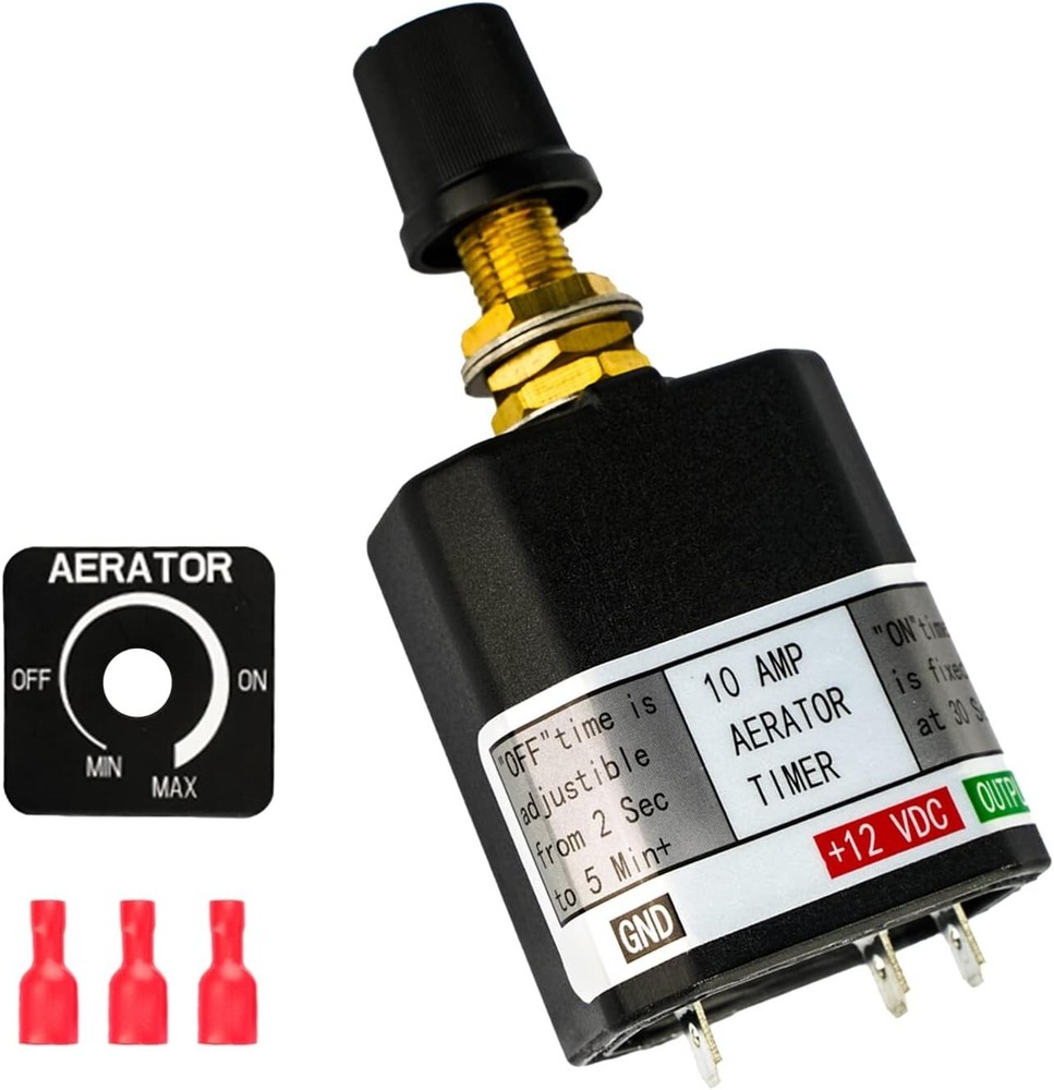 Livewell Timer Switch for Boat Aerator Timer Adjustable 12 Volt 10 A