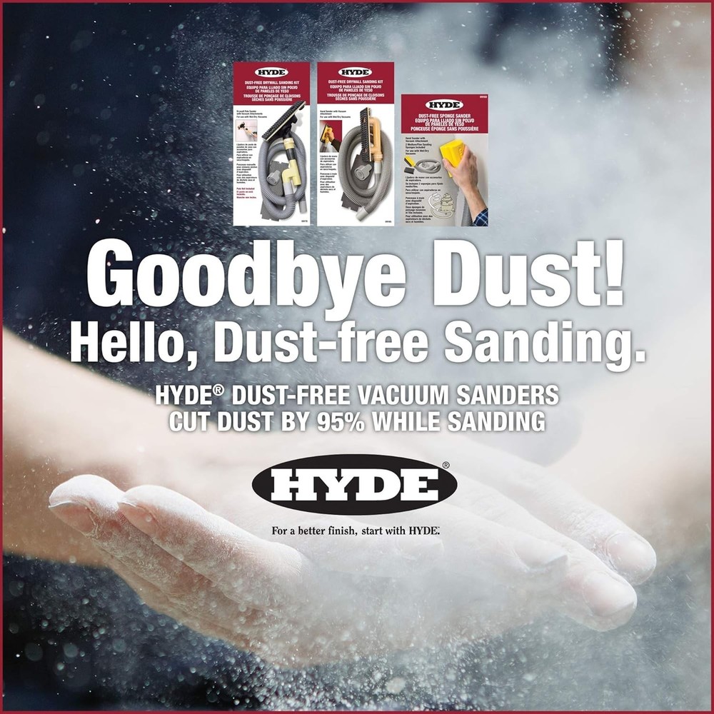 Versatile Dust-Free Drywall Vacuum Hand Sander - Quick Screen Replacement Tool