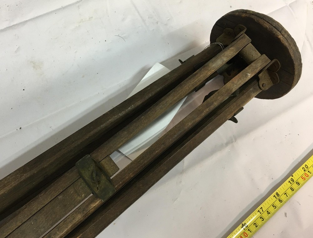 Wood Tripod transit survey vintage stand rustic primitive
