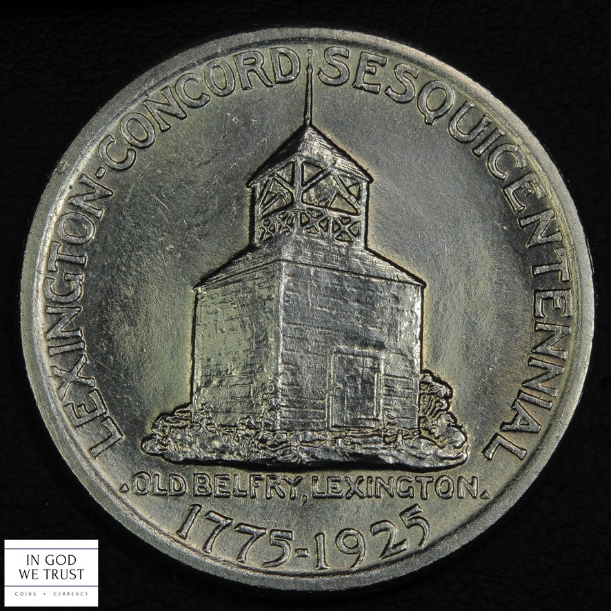 1925 Lexington Concord Commemorative Silver Half Dollar 50C