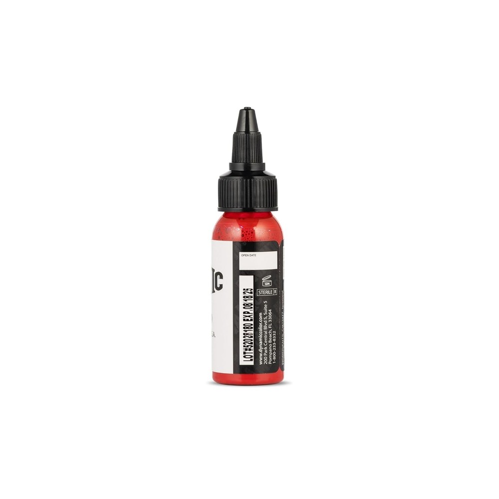 Fire Red Tattoo Ink - 1oz , High-Pigment & Smooth Application