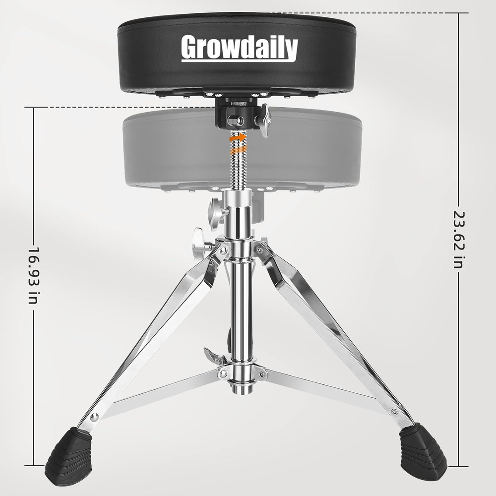 Drum Throne Seat,Adjustable Stool Drum Universal Thick Padded Drum Throne Drumme