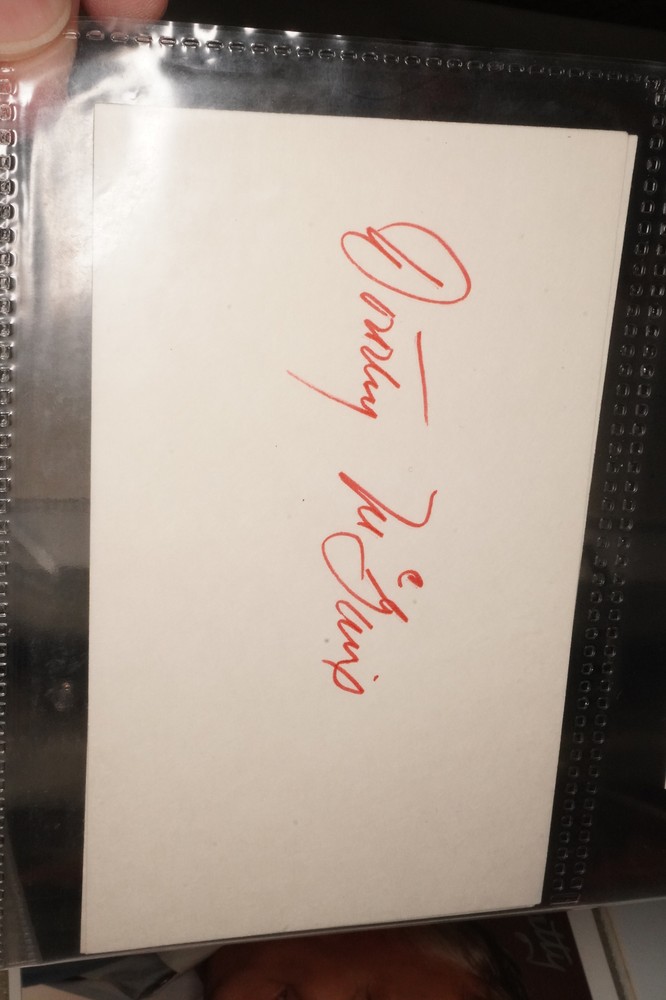Dorothy McGuire Autographed Signed Postcard