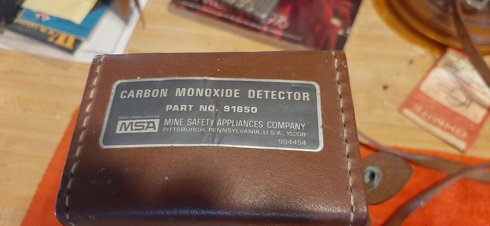carbon monoxide detector 91850 msa vintage