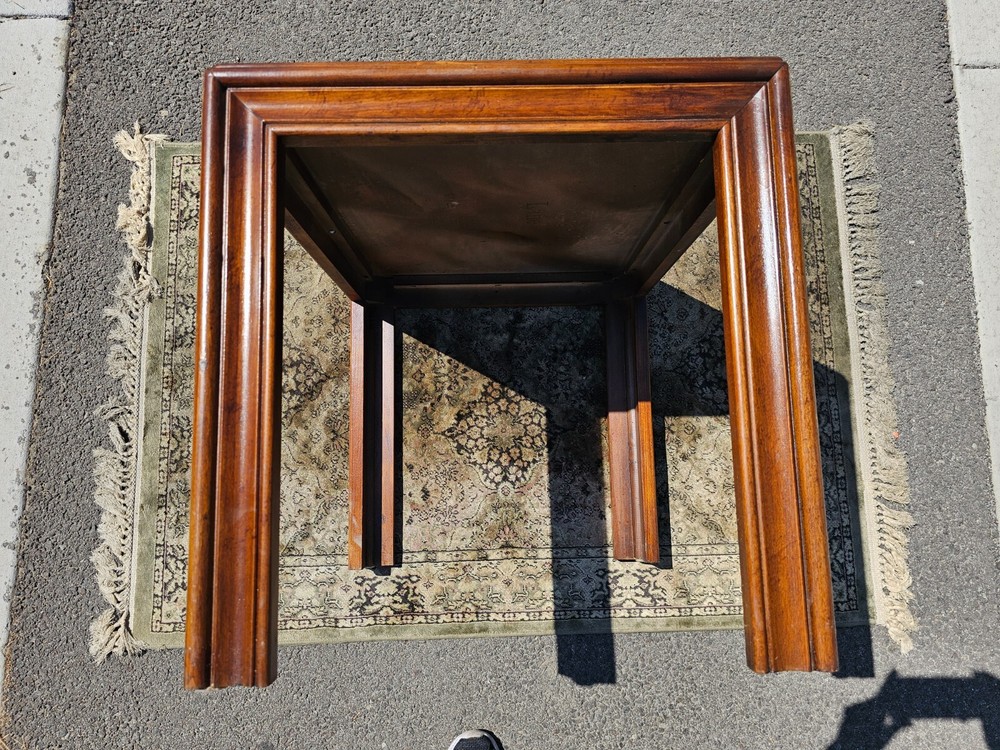 Altavista Lane Burled Walnut Rustic End Side Table 1950's