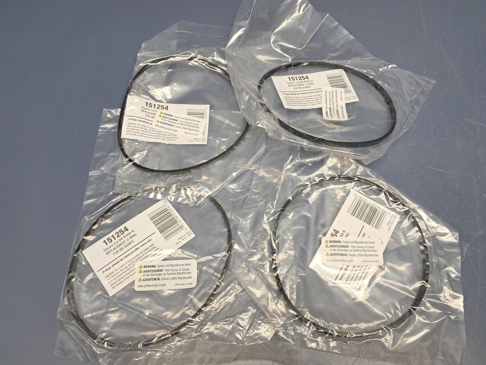 Lot of 4 Pentek 151254 WBC-OR Square-Cut Buna-N O-Ring for Big Clear Housings
