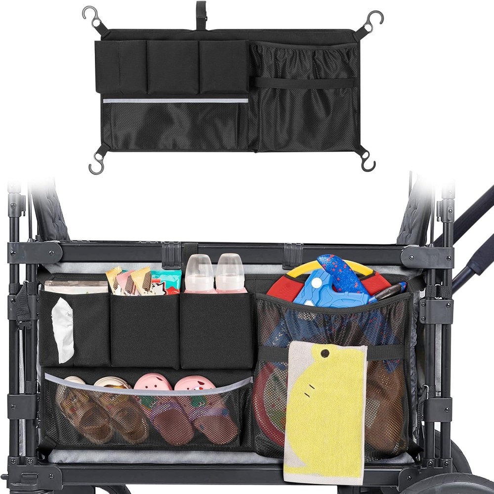 Stroller Wagon Cargo Net - Compatible with Wonderfold & Keenz Models, Black