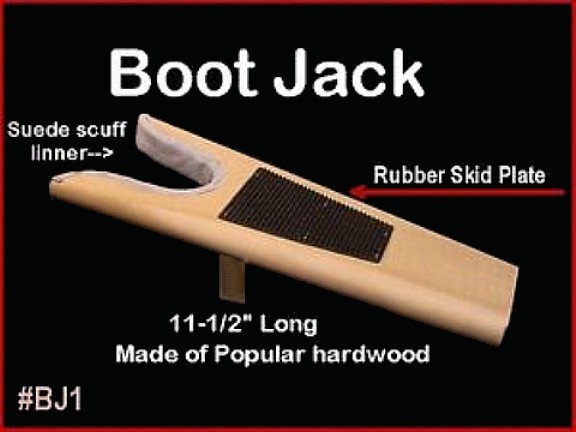 Men's COWBOY BOOT JACK PULLER & Pair of Boot HOOK & Pullers ~ Made in USA