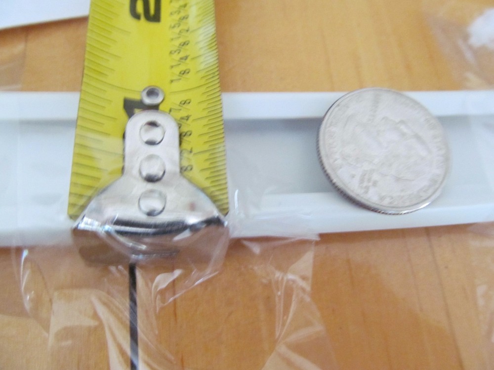 1" Wide White RV Boat Camper Vinyl Trim Molding Flexible Screw Cover