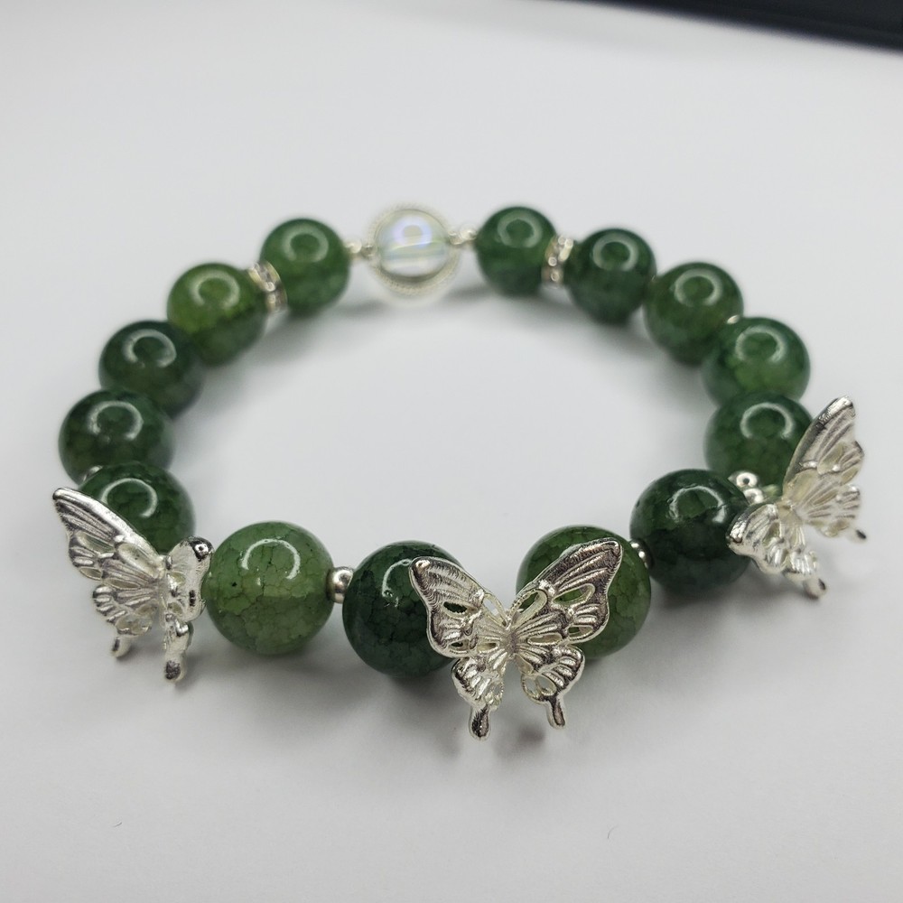 Hand crafted artisan unique gemstone bracelet