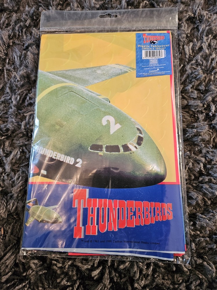 Thunderbirds Plastic Table Cover Table Cloth