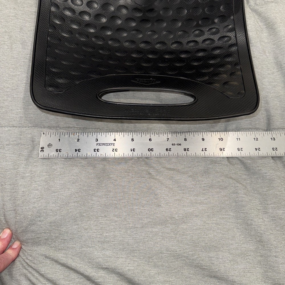 Maxwell Seat Black Hard Plastic Ergonomic Back Pain Relief Seat