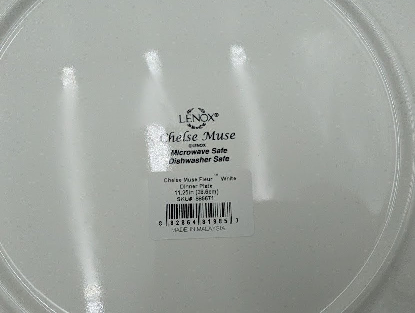 Lenox White Chelse Muse Fleur 4Pc Place Setting