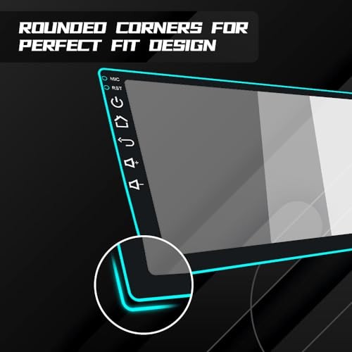 Car Navigation Screen Protector, Car Screen Tempered 9inches black edge HD