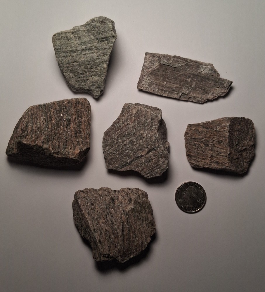 Mylonite teaching sample rock set Metamorphic