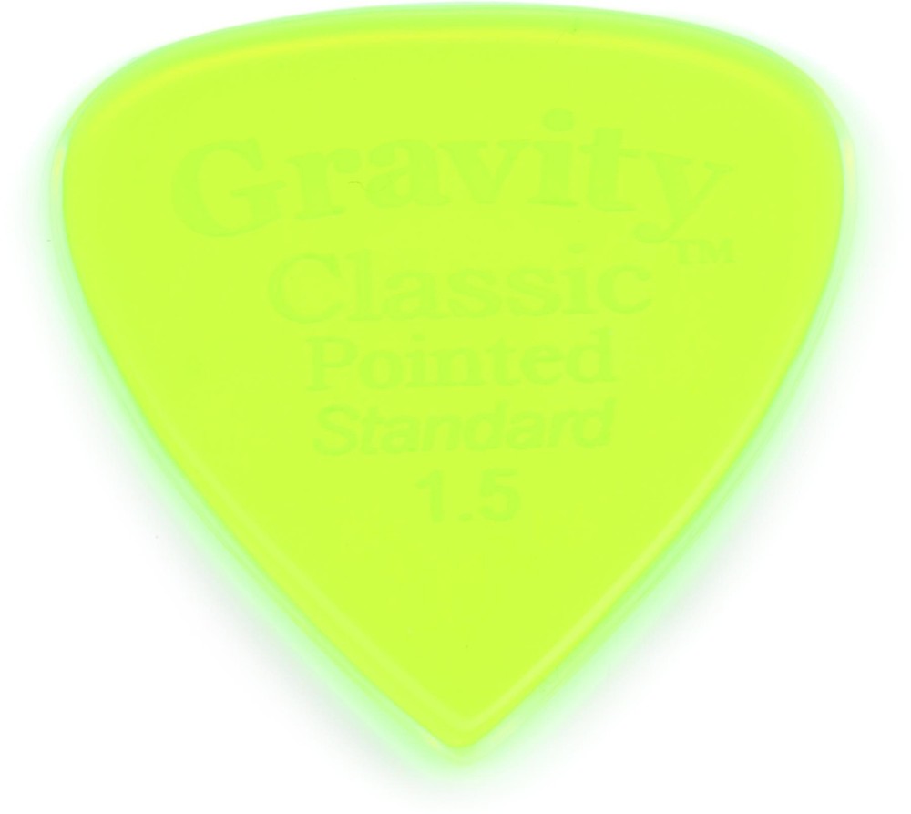 Gravity Picks Classic Pointed - Standard, 1.5mm (5-pack) Bundle