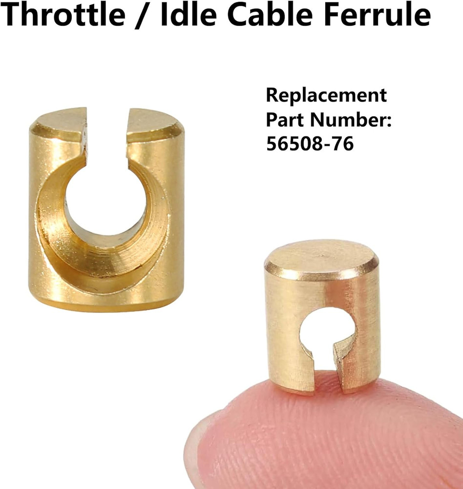Throttle Idle Cable Ferrules for Carburetor Throttle Cable End Joint Guide Nut F