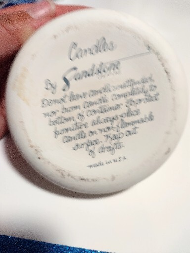Candles By Sandstone Creations Hand Painted. 1A
