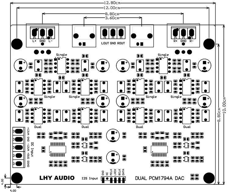 Dual Parallel PCM1794 PCM1794A Decoder DAC Balanced USB Coaxial HiFi 24Bit 192K