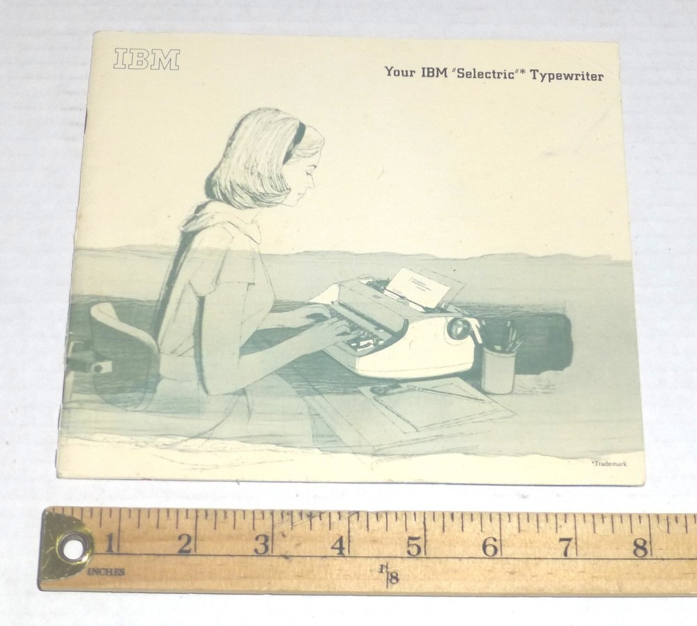 VTG IBM Selectric Typewriter Operating Instructions Manual Booklet 24-Pages