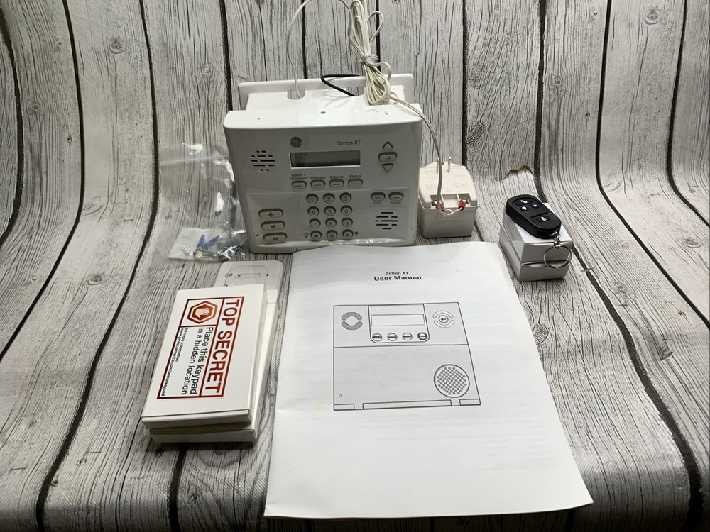 GE Simon XT Security System Panel And Accessories