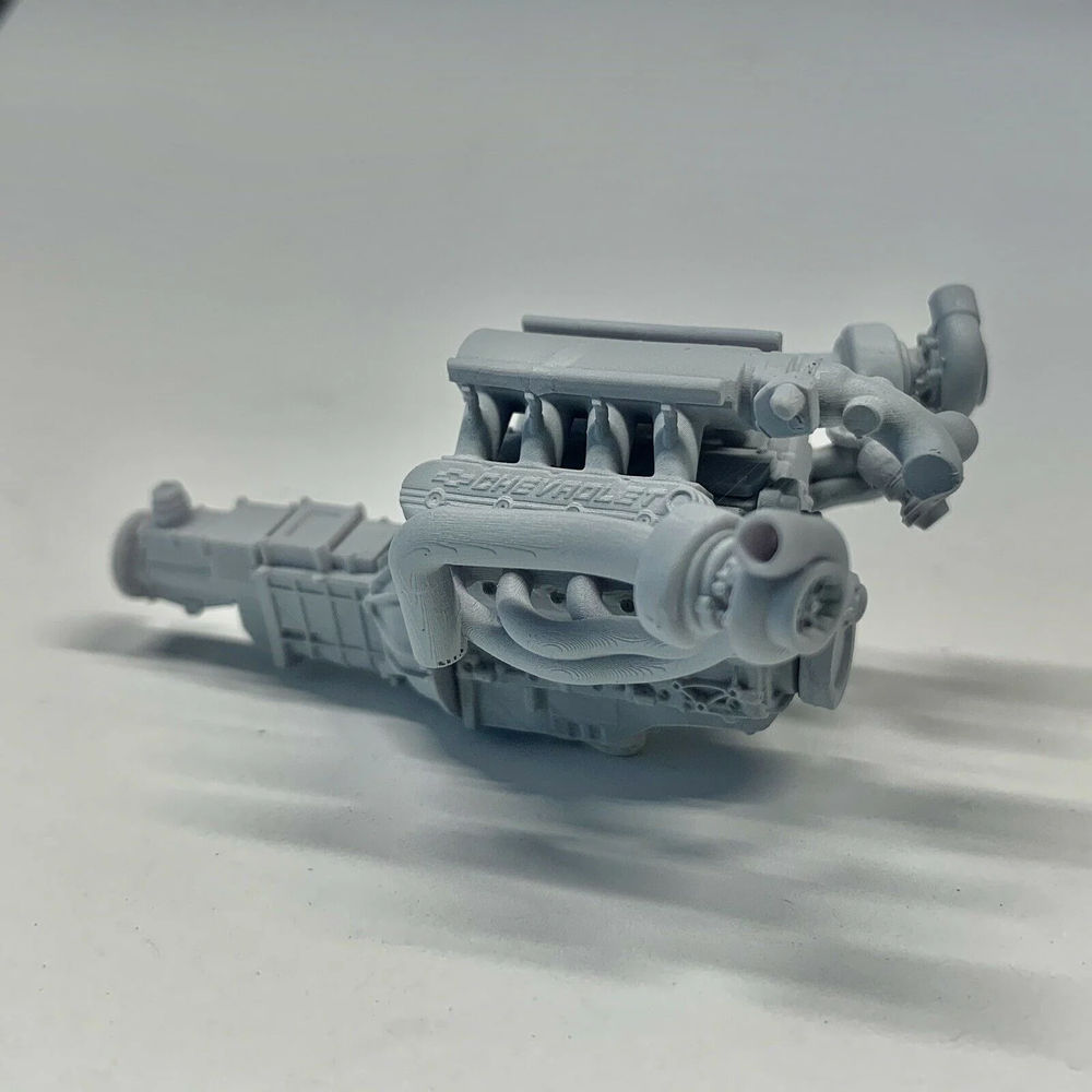 V1 Chevy LS Twin Turbo Engine 1/24 1/25