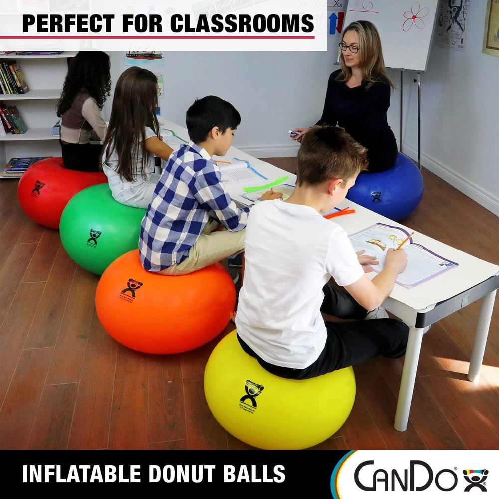 CanDo Donut Exercise, Workout, Core Training, Swiss Stability Ball for Yoga