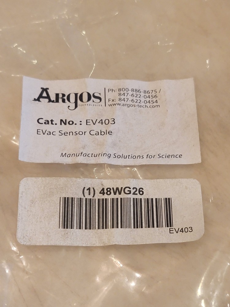 ARGOS EV403 EVac Sensor Cable, 48WG26, NEW, FreeShipL48