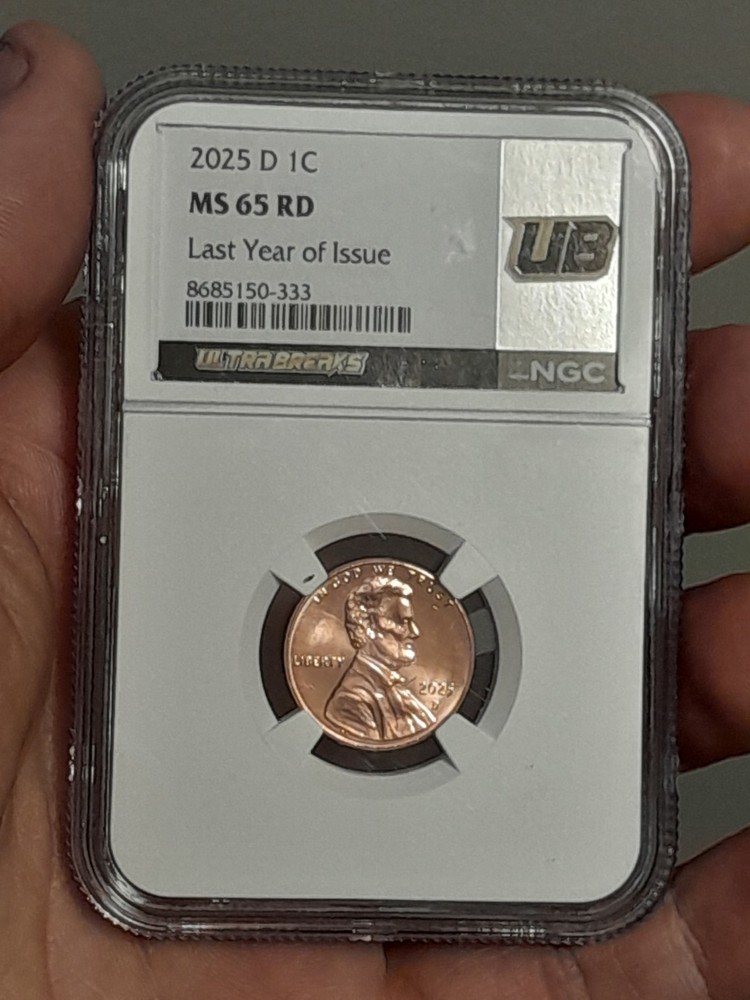 2025- D Lincoln Shield Cent NGC MS65RD