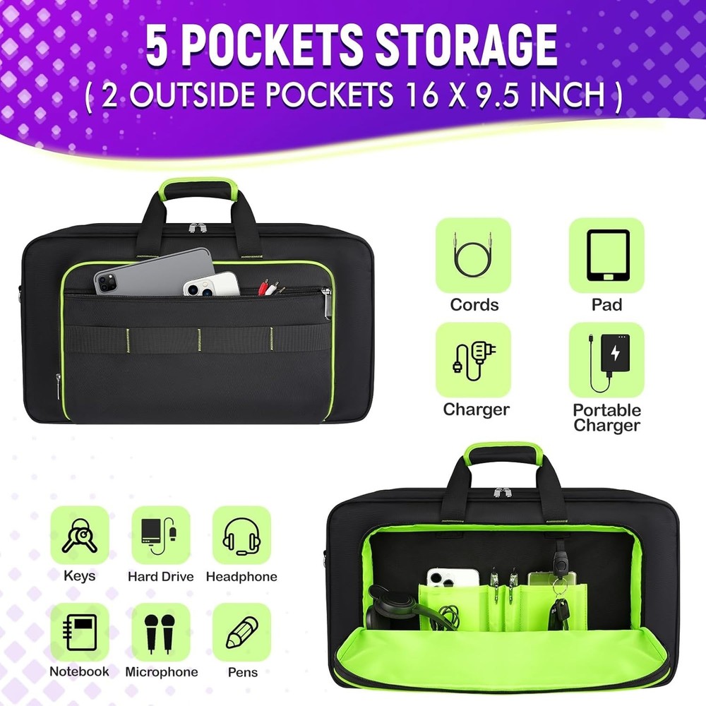 DDJ FLX-4 DJ Controller Bag with Shoulder Strap