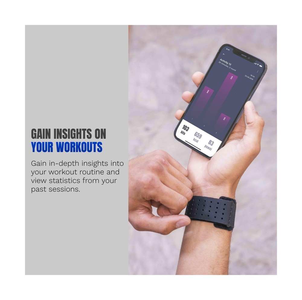 Bluetooth Punch Tracker for Heavy Bag & Shadow Boxing – Smart Boxing Senso