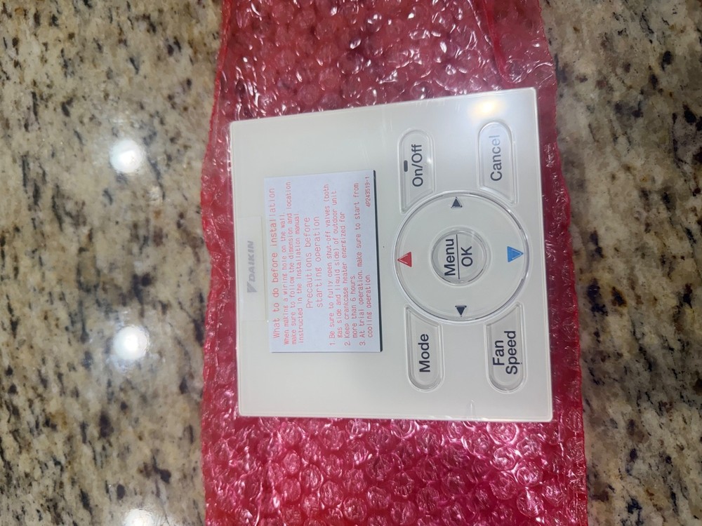 Daikin VRF Navigation Wired Remote Controller BRC1E73, New, Not-Opened