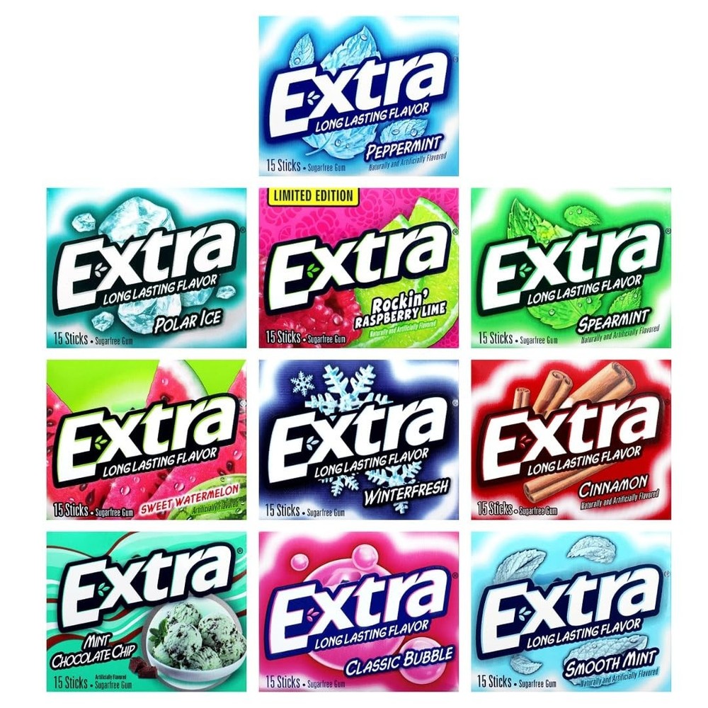 Assortment | Extra Long Lasting Flavor Sampler Pack | Sugar-Free | Assorted F...