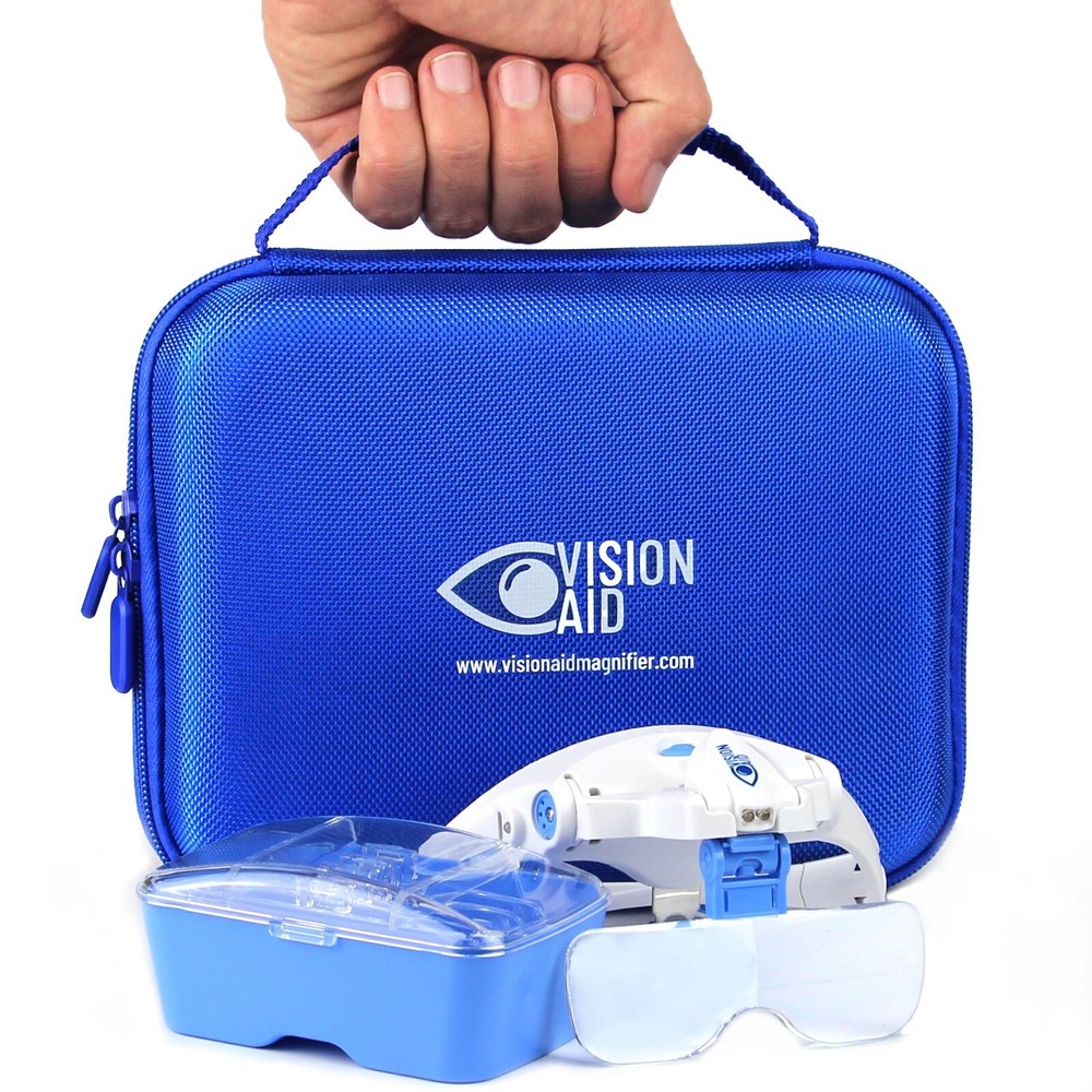 Vision Aid Magnifying Headset For Hobbies Crafts Close Work USB Rechargeable