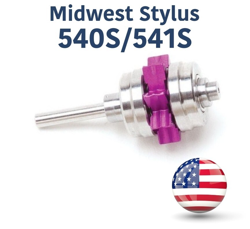 Dentistry Midwest Stylus 540S/ 541S Push Button Ceramic Bearings A