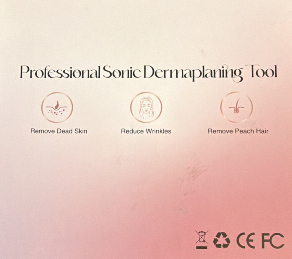 Professional Sonic Dermaplaning Tool Type-C Charging 3 Speeds Purple