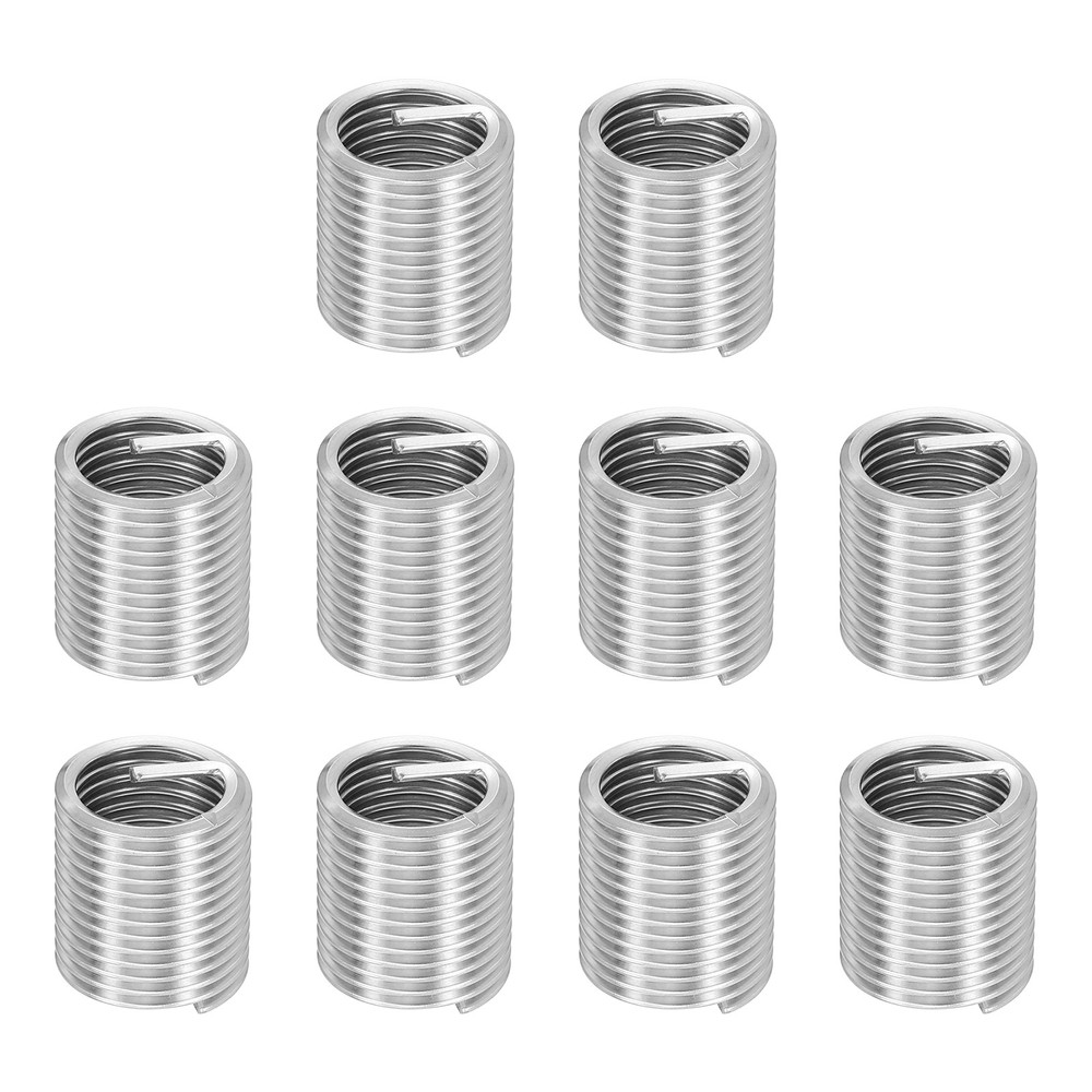 10pcs Wire Thread Inserts M16 x 2 x 2D Metric Helical Threaded Sleeve