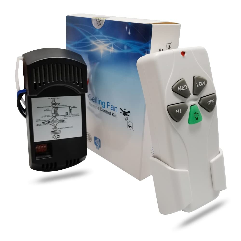 Universal Ceiling Fan Remote Control Kit, for Hunter/Harbor Breeze/Hampton Ba...