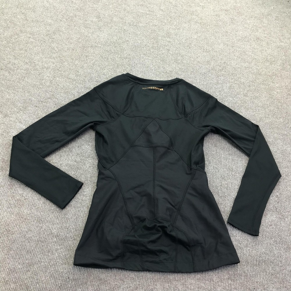 Tommie Copper Womens Back Support Compression Shirt Jacket Black Medium LS
