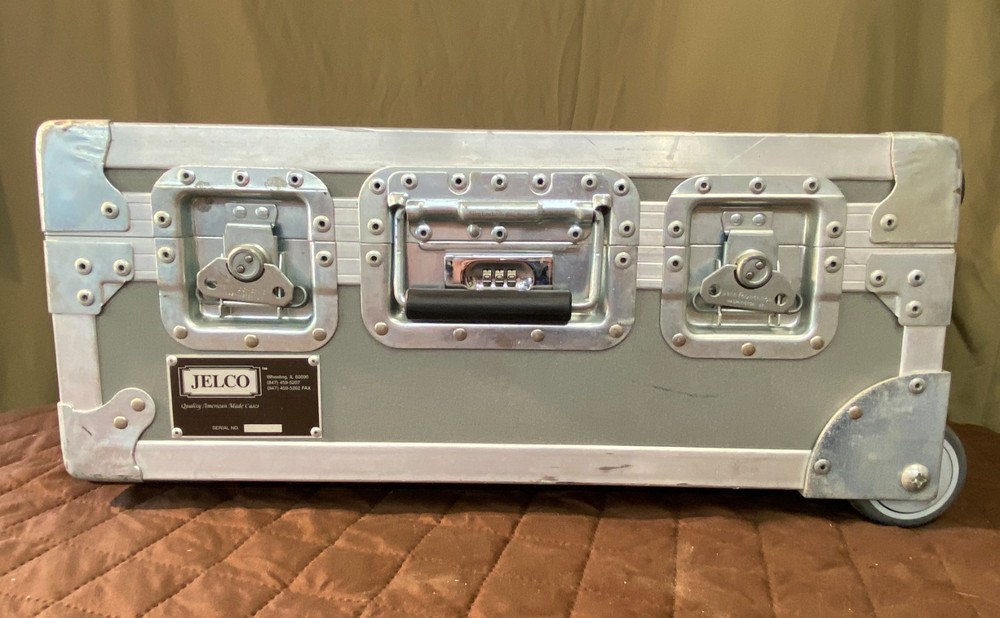 Jelco ATA Rolling Equipment Case w/ Telescoping Handle + Epson Projector Tested