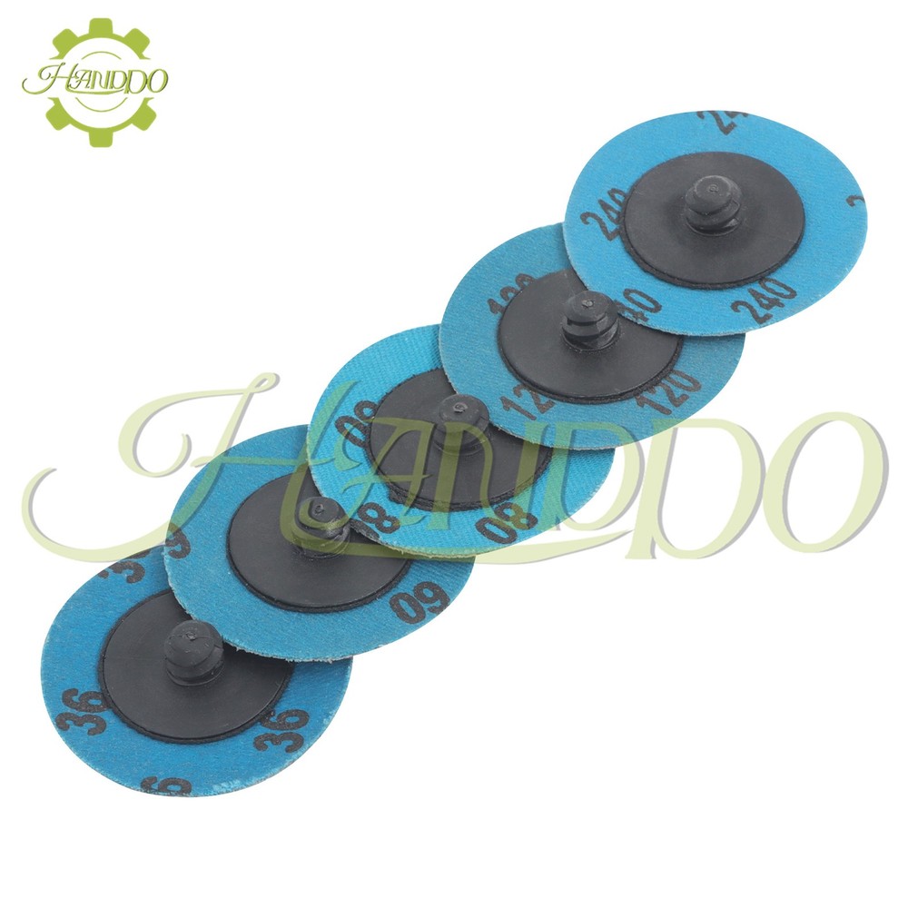 50Pcs Mixup 2" roll Lock Quick Change Discs Set Sanding Discs with 1/4" Holder