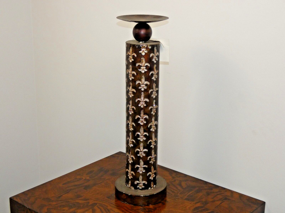 25" x 7" Brown Candleholder