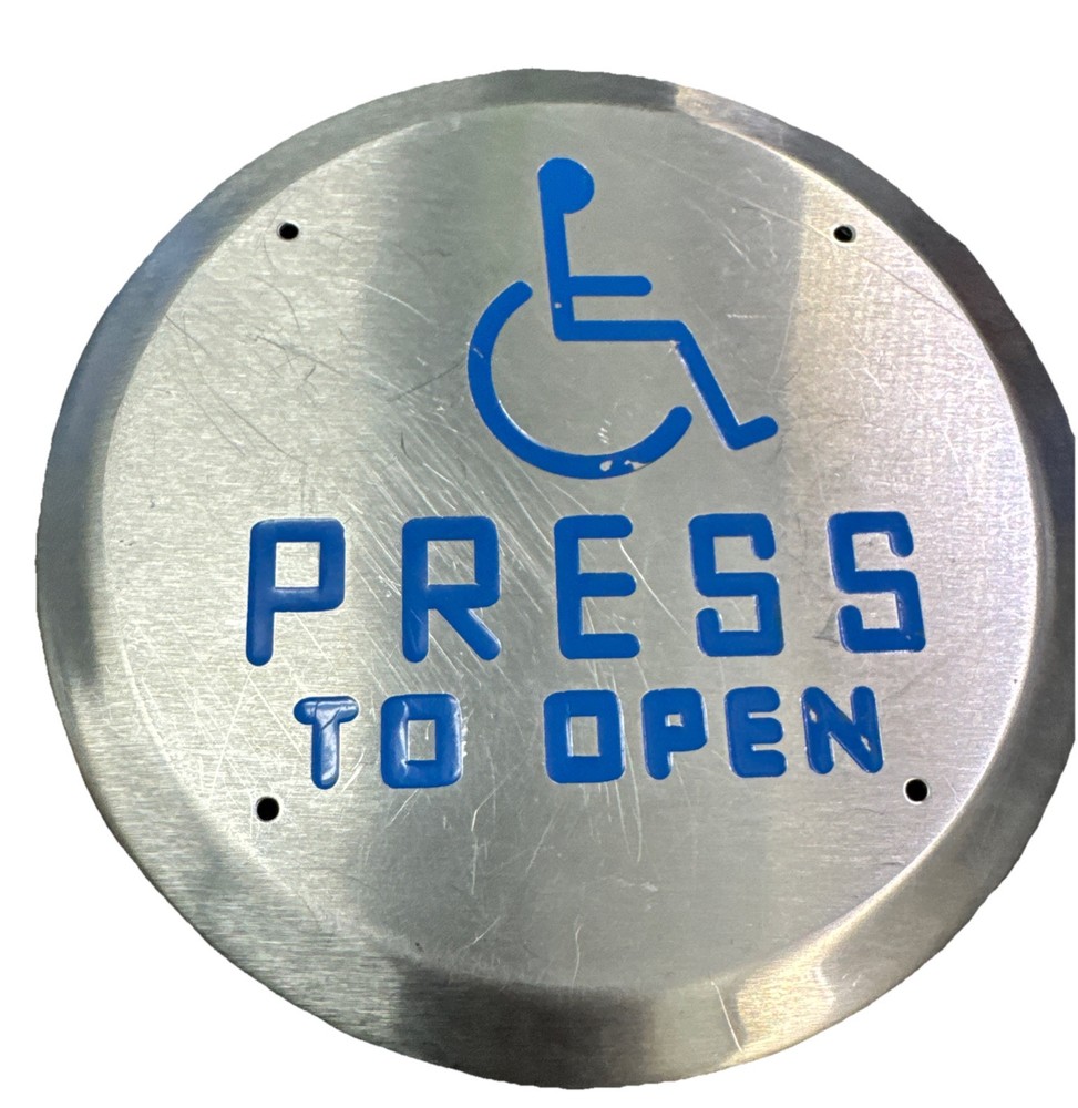6” Round Press Open Larco Handicap Entrance/Exit Automatic Door Switch Control