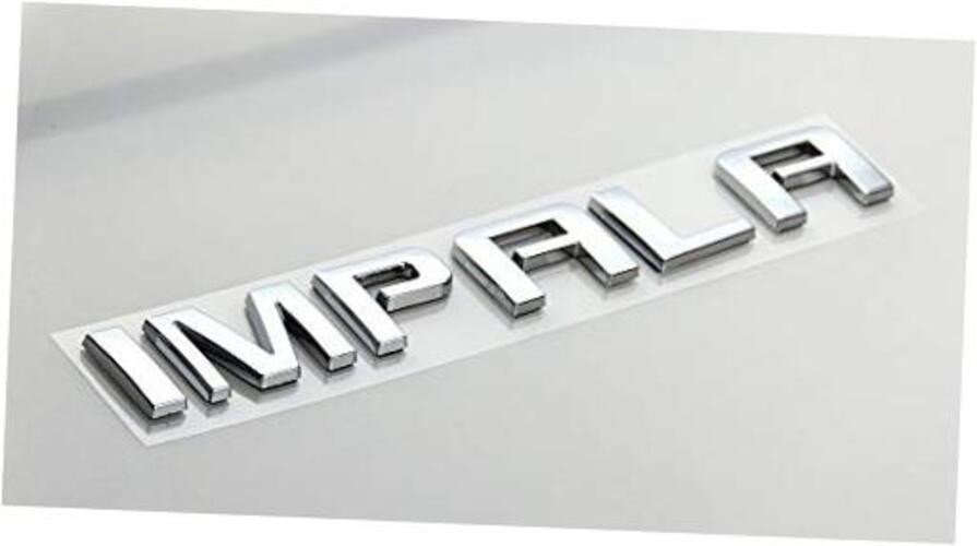 1x Impala Trunk Emblems 3D Badges Nameplate Letter Replacement for Chrome
